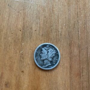 Vintage Silver 1926 mercury dime no mint mark rare